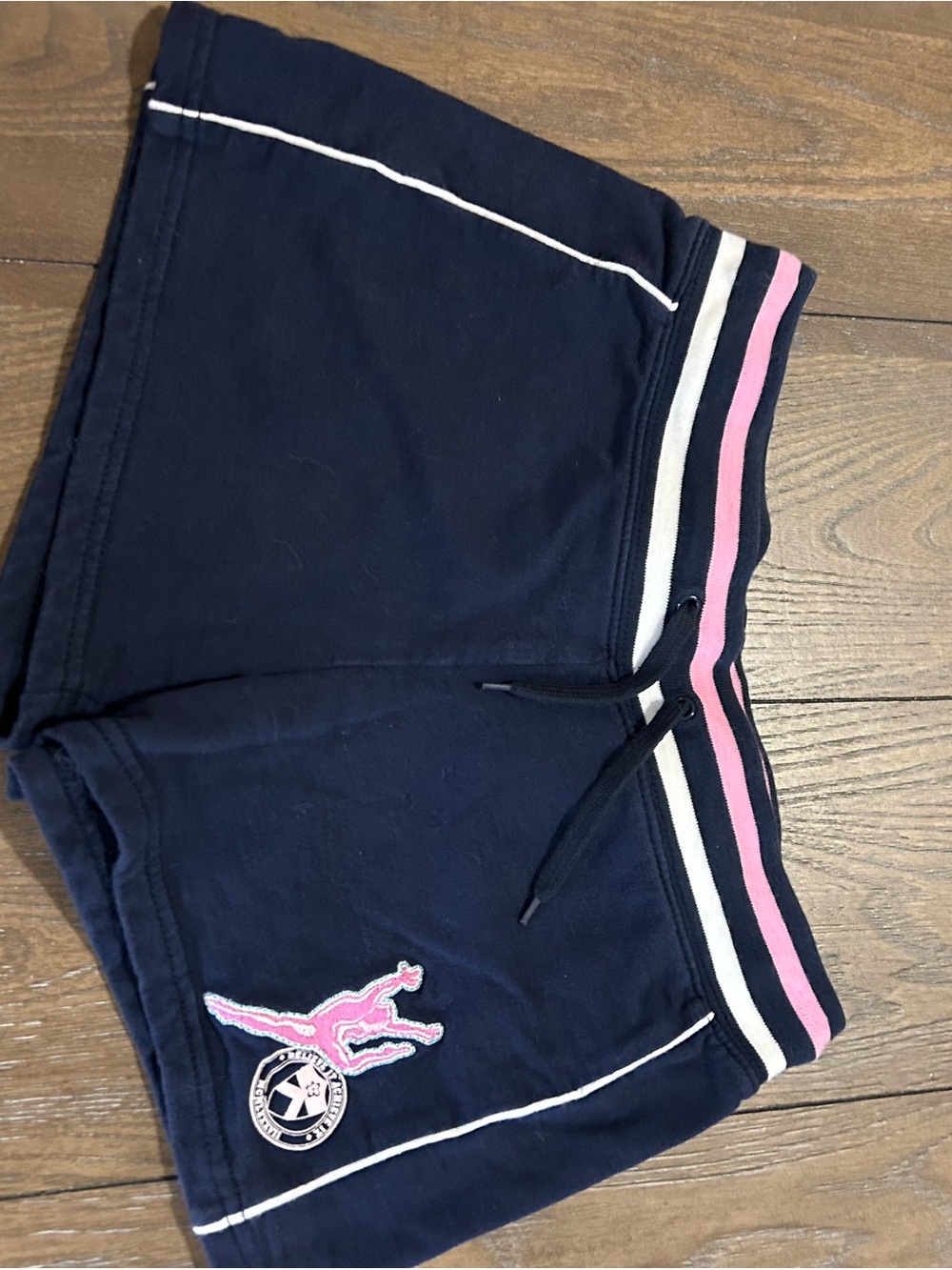 Limited Too Navy Shorts with Pink & White Trim